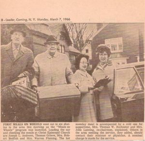 A newspaper article about the old time furniture store.
